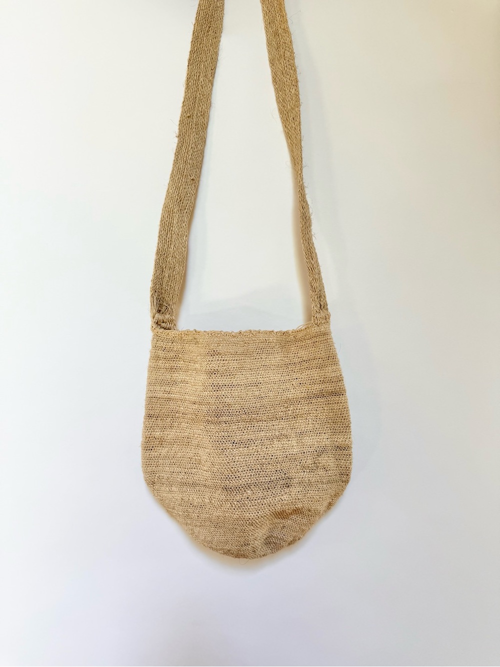 Woven Natural Straw Crossbody Bag